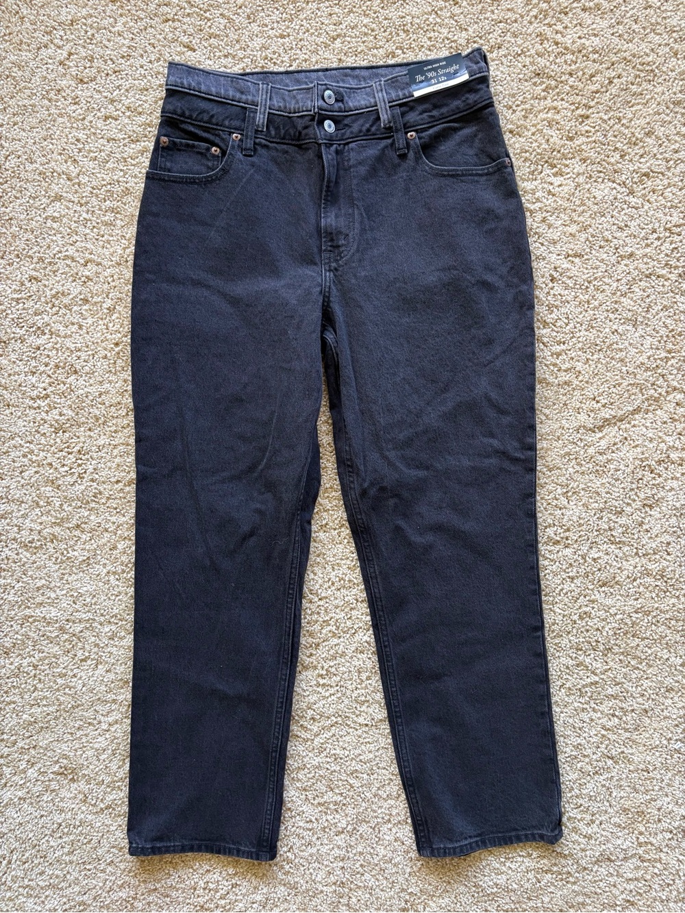 Abercrombie Curve Love The ’90s Straight Jeans 31 Short Ultra‎ High Rise NWT